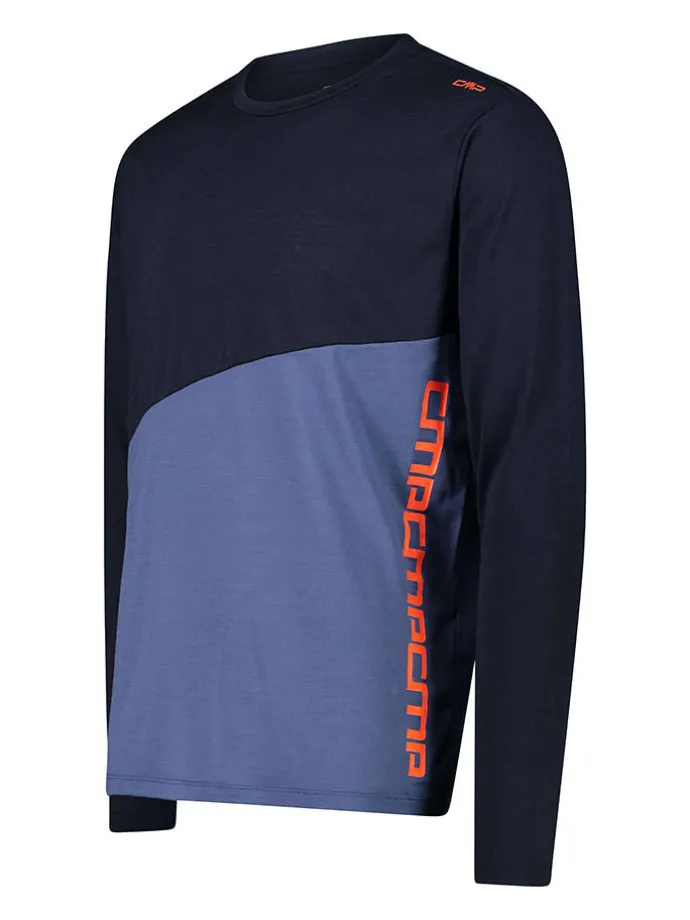 Functioneel shirt zwart/blauw