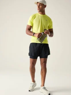 Functioneel short "Movement II" geel