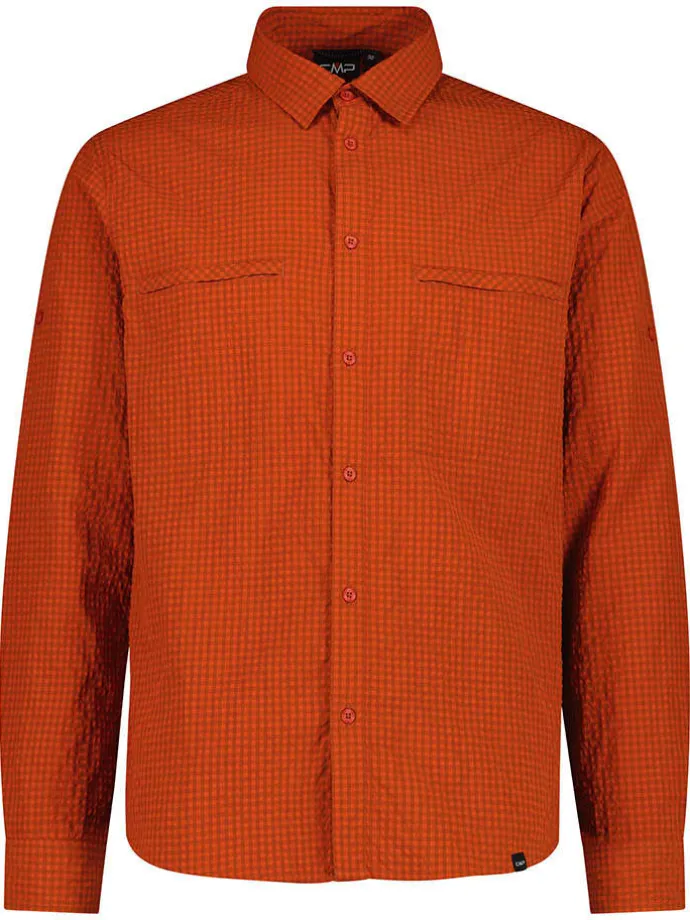 Functionele blouse oranje