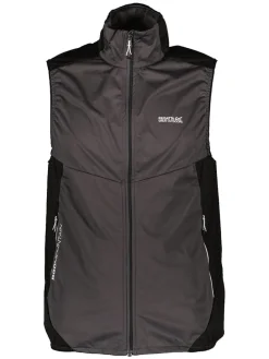 Functionele bodywarmer antraciet/zwart