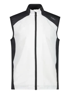 Functionele bodywarmer wit/zwart