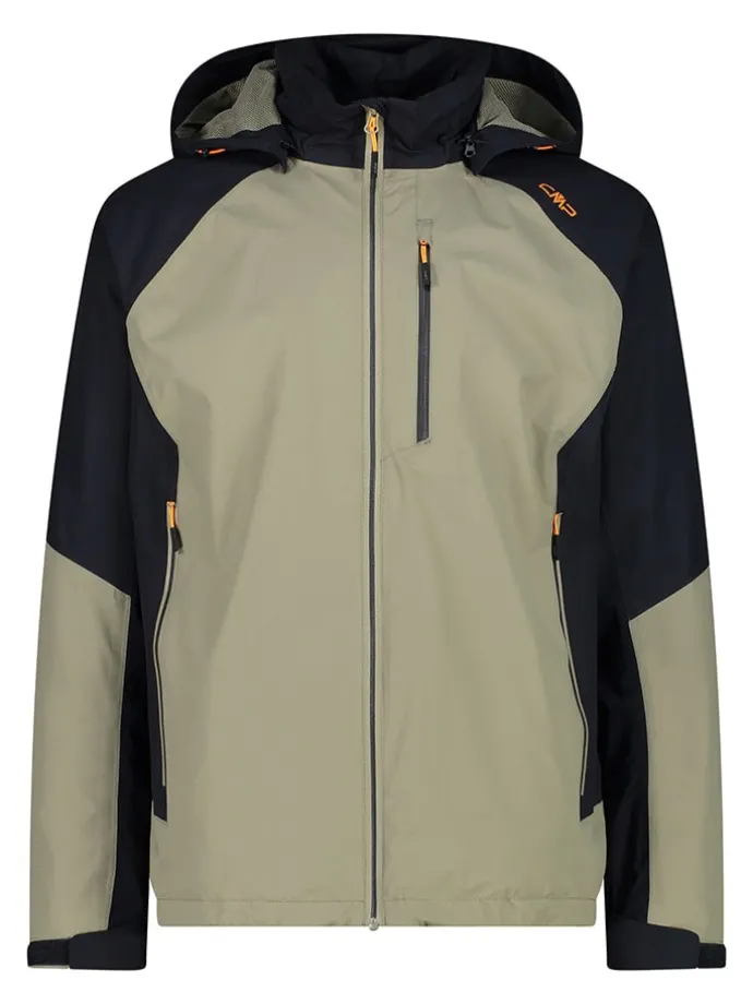 Functionele jas beige/zwart
