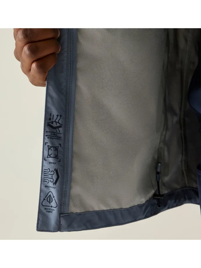 Functionele jas "Breathe Out" blauwgrijs