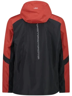 Functionele jas rood/zwart
