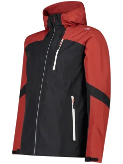 Functionele jas rood/zwart