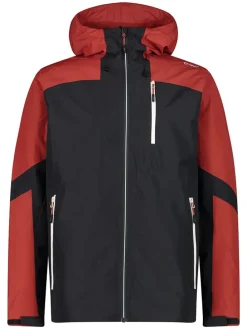 Functionele jas rood/zwart