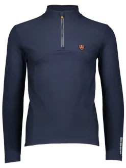 Functionele longsleeve "Calais" blauw