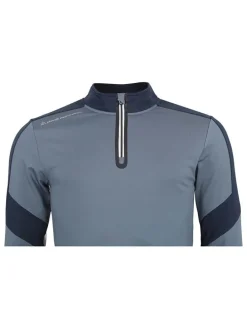Functionele longsleeve "Caspiro" lichtblauw/donkerblauw