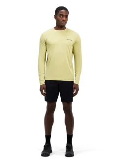 Functionele longsleeve "Grappled" geel