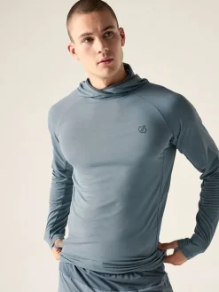 Functionele longsleeve "Sprint City" blauwgrijs