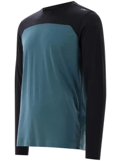 Functionele longsleeve turquoise