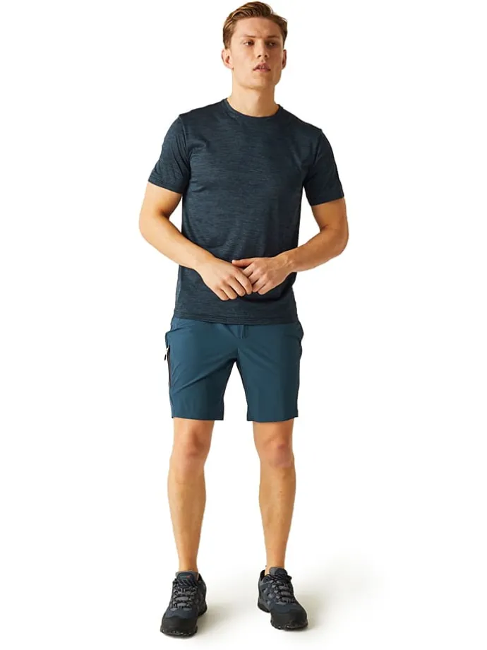 Functionele short "Travel Light Packaway" blauw