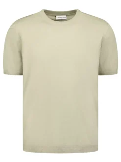 Gebreid shirt beige