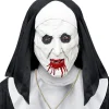 Halfmasker " HORROR NON MET HOOFDDEKSEL" wit/zwart