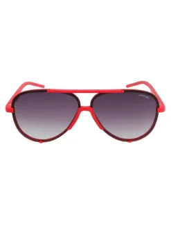Herenzonnebril rood/zwart