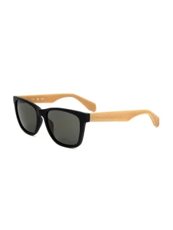 Herenzonnebril zwart-beige/grijs