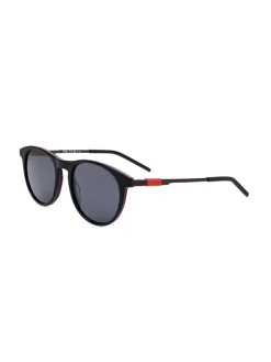 Herenzonnebril zwart/rood