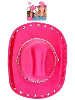 Hoed "Cowboy" roze