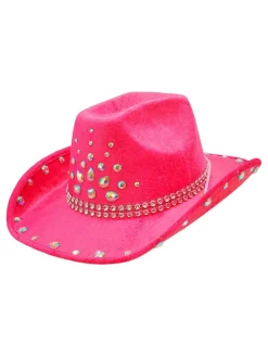 Hoed "Cowboy" roze