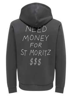 Hoodie antraciet