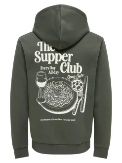 Hoodie kaki