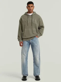 Hoodie olijfgroen