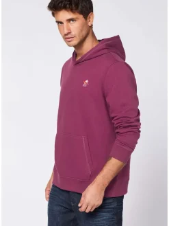 Hoodie pruimkleurig