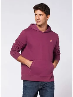 Hoodie pruimkleurig