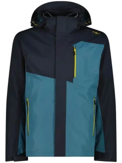 3-in-1 functionele jas blauw/zwart/grijs