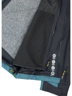 3-in-1 functionele jas blauw/zwart/grijs
