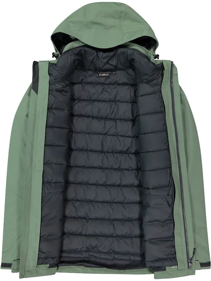 3-in-1 functionele jas groen