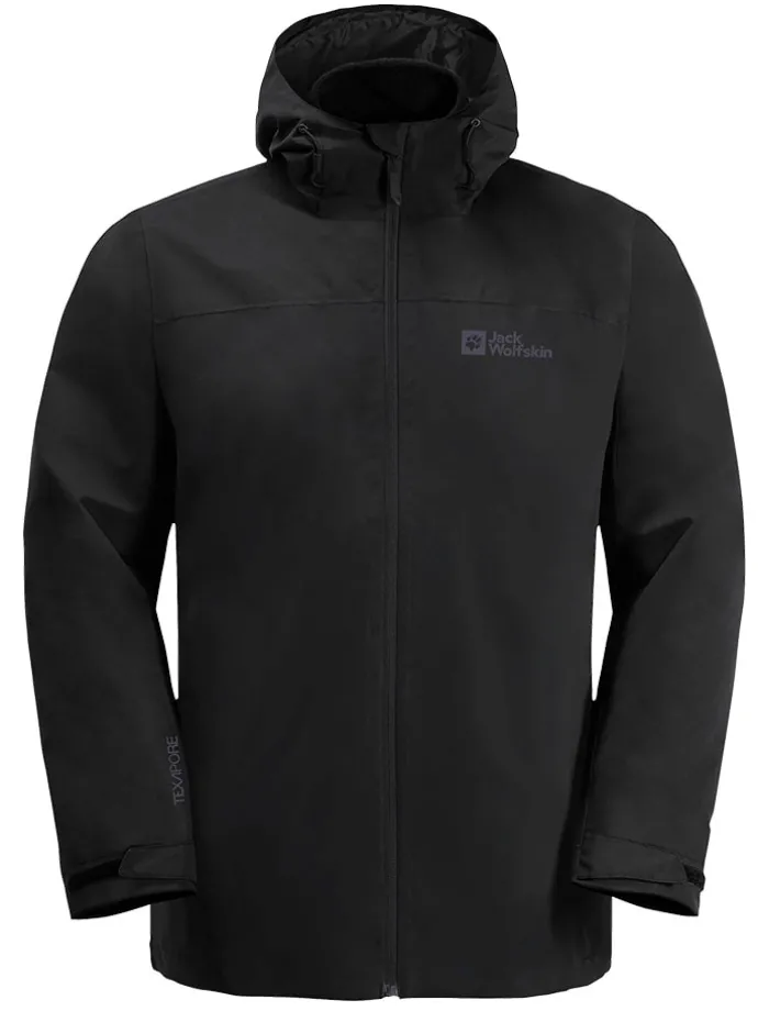 3-in-1 functionele jas "Taubenberg" zwart