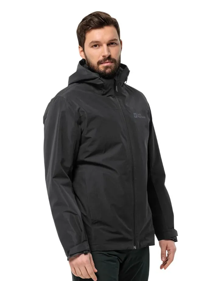 3-in-1 functionele jas "Taubenberg" zwart