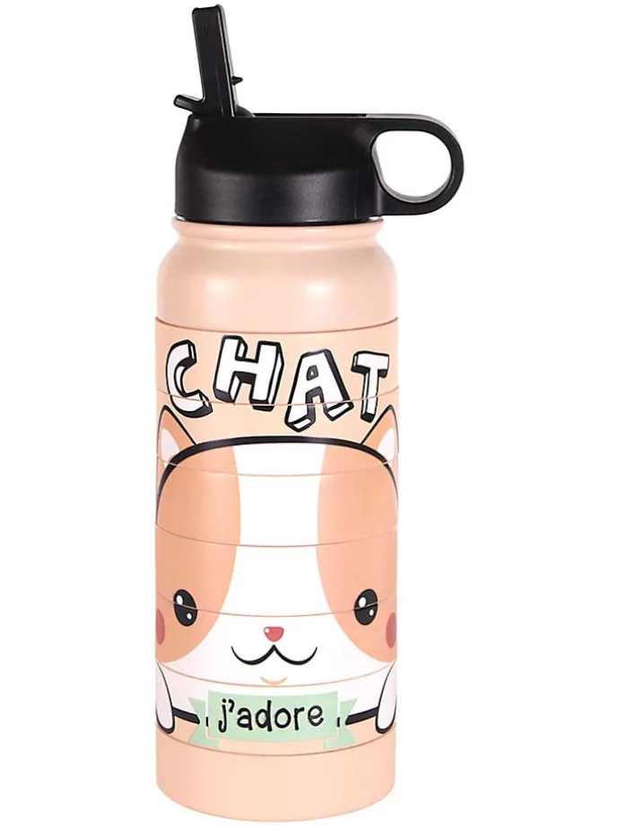 Isoleerfles "Puzzle Kawaii" - 750 ml (verrassingsproduct)