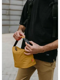 Isoleer-lunchtas "On the go" mosterdgeel - (B)29,5 x (H)19 x (D)13,5 cm