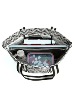 Isoleertas zwart/wit - (B)37 x (H)45 x (D)15 cm