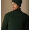 Kasjmieren beanie "Faith" donkergroen