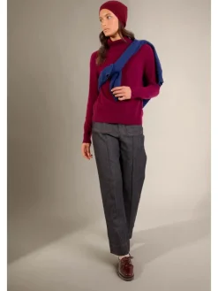 Kasjmieren muts "Laoise" bordeaux