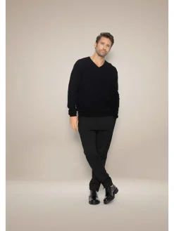 Kasjmieren trui "Alexander" zwart