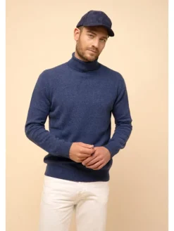 Kasjmieren trui "Connor" blauw