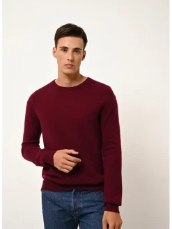 Kasjmieren trui "Howard" bordeaux