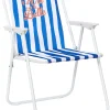 Klapstoel "Dolce Vita" blauw/wit - (B)44 x (H)75 x (D)52 cm