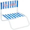 Klapstoel "Dolce Vita" blauw/wit - (B)44 x (H)75 x (D)52 cm