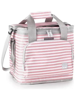 Koeltas "Biarritz" lichtroze/grijs - 15 l