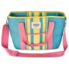 Koeltas turquoise/geel/roze - (B)41 x (H)29 x (D)15 cm