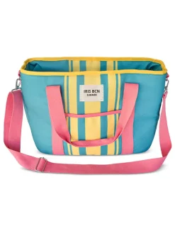 Koeltas turquoise/geel/roze - (B)41 x (H)29 x (D)15 cm