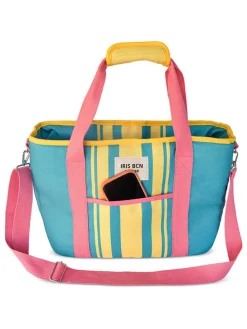 Koeltas turquoise/geel/roze - (B)41 x (H)29 x (D)15 cm