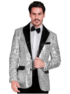 Kostuumcolbert "Party Fashion" zilverkleurig