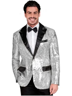 Kostuumcolbert "Party Fashion" zilverkleurig