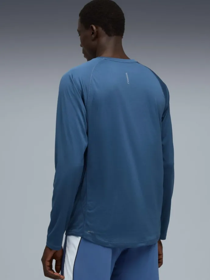 Lauflongsleeve "Velocity" blauw